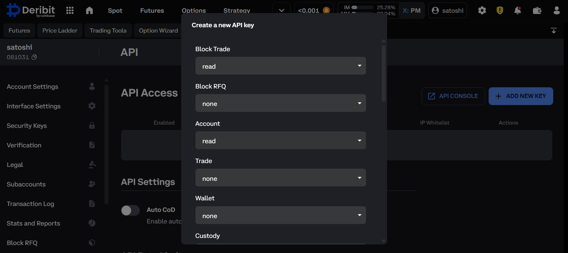 How to select permissions