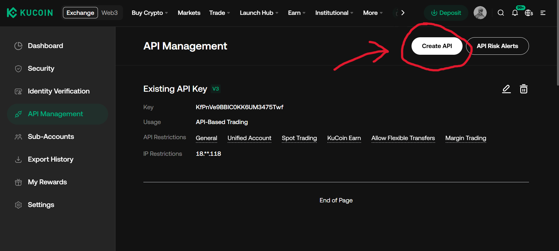 How to create API keys